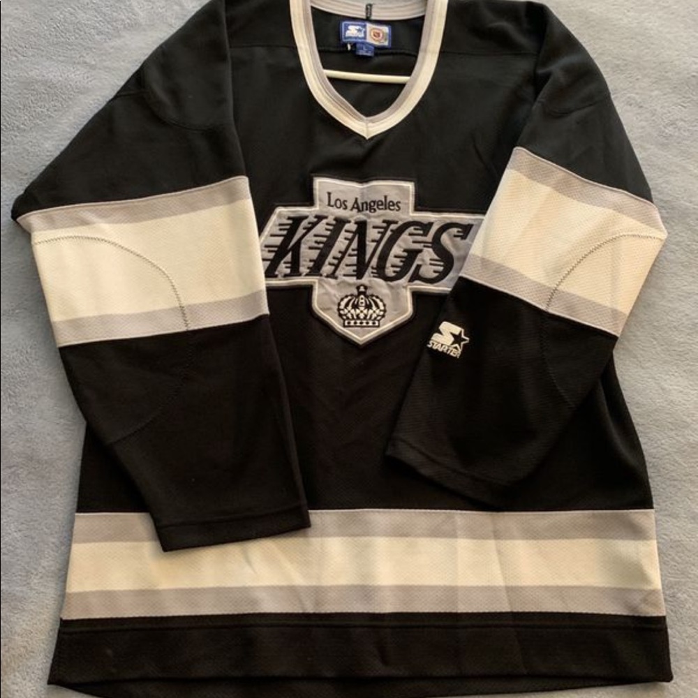 Los Angeles kings hockey jersey size large starter